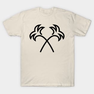 Twin Palm Trees Minimal T-Shirt